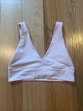 lululemon athletica Light Pink V-Neck Soft Bralette